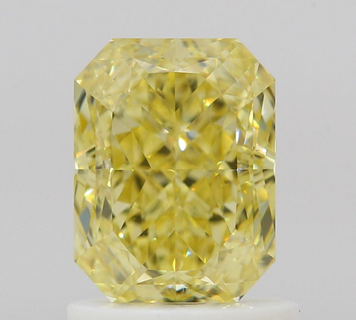 1.19 carat Fancy Intense Yellow-VVS1 Natūralus Radiant Deimantas (1)