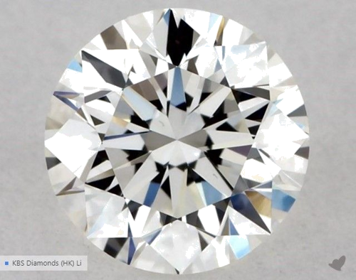 0.5 carat H-VS2 Excellent cut Natūralus Round Deimantas (1)