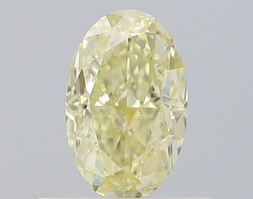 0.5 carat Fancy Yellow-VVS2 Natūralus Oval Deimantas (1)