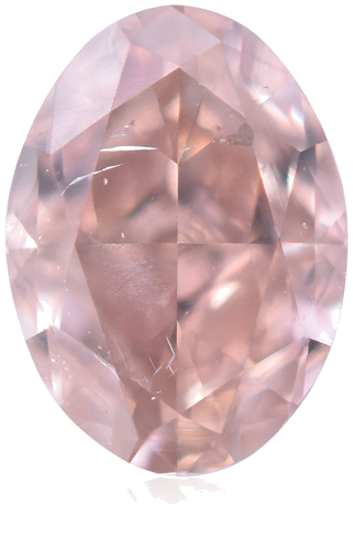 0.28 carat Fancy Orangey Pink-SI1 Natūralus Oval Deimantas (1)