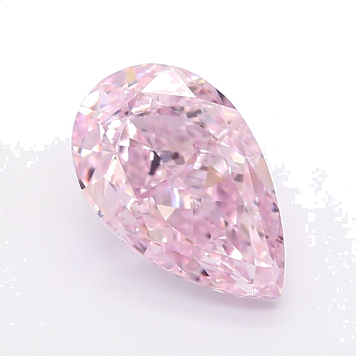 1.0 carat Fancy Pink-VS2 Natūralus Pear Deimantas (1)