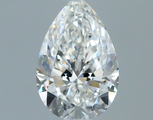 0.52 carat F-VVS1 Natūralus Pear Deimantas (1)