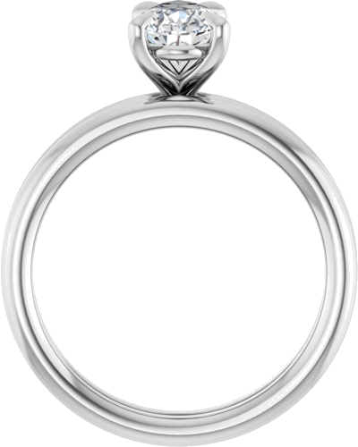 Sužadėtuvių Žiedas „Claw-Prong Solitaire“ 14k white gold Pear 8.5mm x 5.5mm (7)