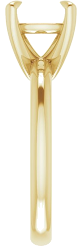 14K Yellow 8x8 mm Cushion Solitaire Engagement Ring Mounting (4)