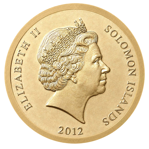 Золотая монета 5 долларов Сборная Германии по футболу 2012 Соломоновы Острова (2)
