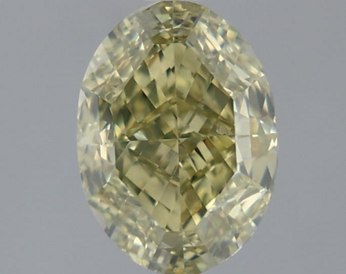 2.01 carat Fancy Grayish Greenish Yellow-VS2 Natūralus Oval Deimantas (1)