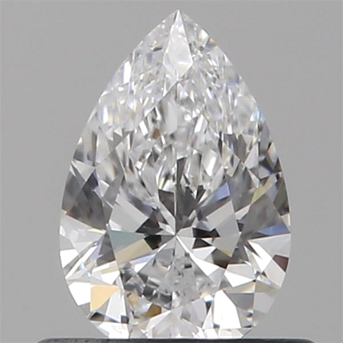 0.5 carat D-VVS2 Natūralus Pear Deimantas (1)