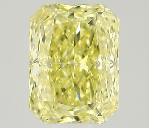 0.53 carat Fancy Yellow-VVS2 Natūralus Radiant Deimantas (1)