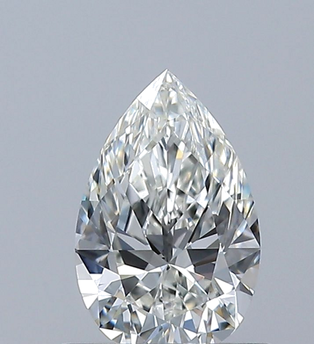 0.57 carat H-VVS1 Natūralus Pear Deimantas (1)