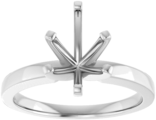 Sužadėtuvių Žiedas „Solitaire“ 14k white gold Pear 10mm x 7mm (3)