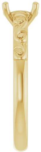 Sužadėtuvių Žiedas „Solitaire“ 14k yellow gold Oval 7mm x 5mm (4)