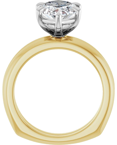 Sužadėtuvių Žiedas „Claw-Prong Euro Shank“ 14k yellow/white gold Marquise 16mm x 8mm (7)