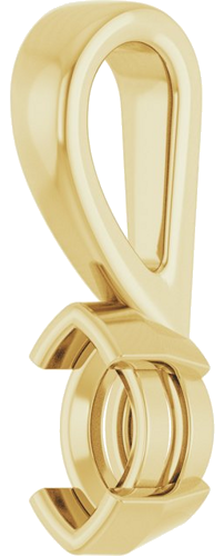 Pakabukas „Half-Bezel Solitaire“ 585 Geltonojo Aukso Marquise 5mm x 3mm (2)