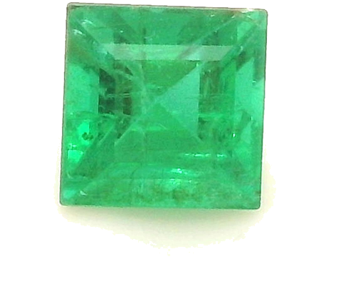 0.36 carat GREEN Square Smaragdas (1)