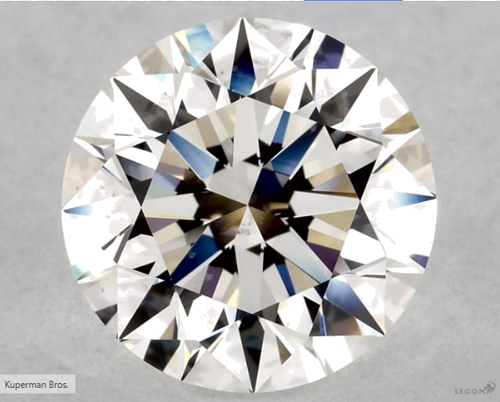 3.2 carat F-SI1 Excellent cut Natūralus Round Deimantas (1)