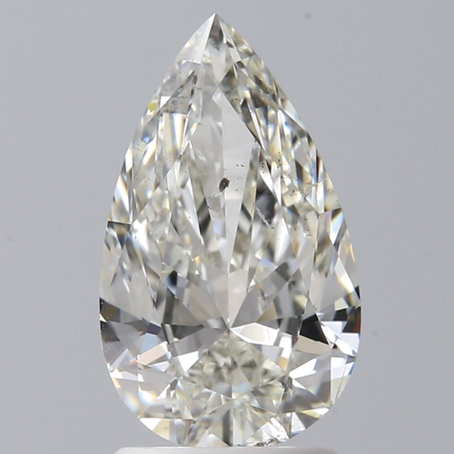 1.71 carat I-SI1 Natūralus Pear Deimantas (1)