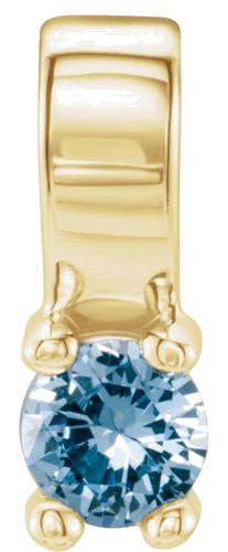 Pakabukas „Family Bar“ 10k yellow gold Round 3.5mm (4)