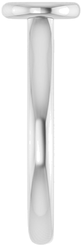 14K White  5.8 mm Round Solitaire Engagement Ring Mounting (4)