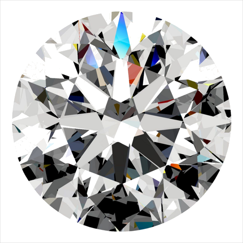 0.4 carat F-VS2 Excellent cut Natūralus Round Deimantas (1)