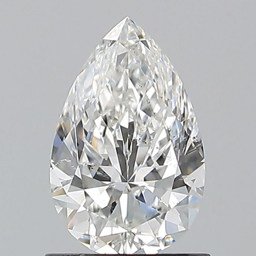 1.0 carat F-SI1 Natūralus Pear Deimantas (1)