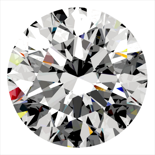 0.4 carat F-VVS2 Excellent cut Natūralus Round Deimantas (1)