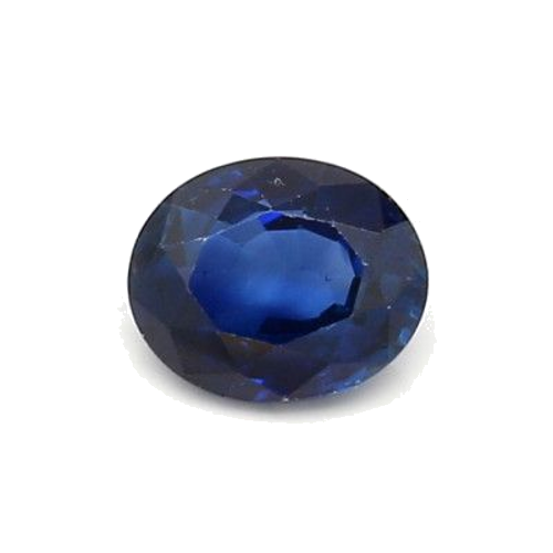 0.97 carat BLUE BRILLIANTSTEP cut Oval Safyras (1)