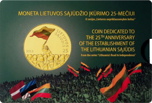 Lithuania 2013 Sajudis 25 litas coin (1)