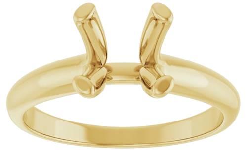 Sužadėtuvių Žiedas „Solitaire“ 585 Geltonojo Aukso Round 8.2mm (3)