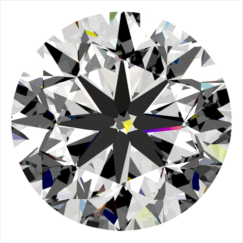 0.4 carat F-SI1 Very Good cut Natūralus Round Deimantas (1)