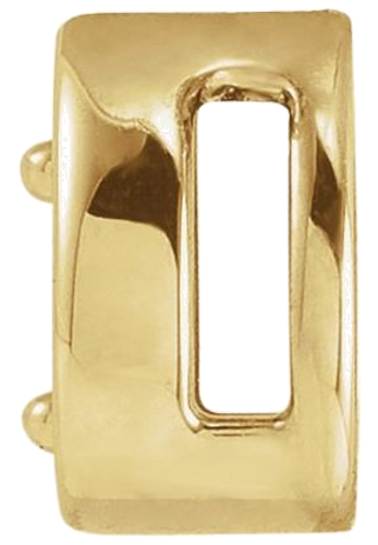 Pakabukas „Teardrop“ 585 Geltonojo Aukso Round 2.5mm (2)