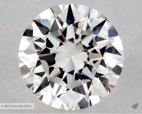 0.57 carat G-VS1 Excellent cut Natūralus Round Deimantas (1)