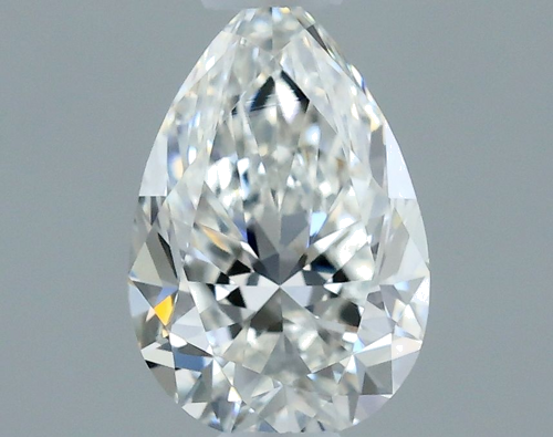 0.3 carat G-VVS2 Natūralus Pear Deimantas (1)