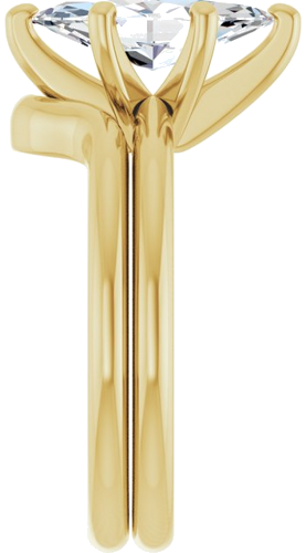 14K Yellow  12x6 mm Marquise Solitaire Engagement Ring Mounting (9)