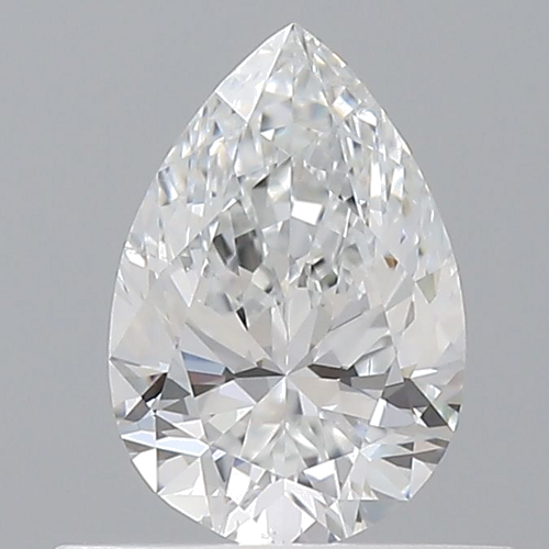 0.5 carat F-SI1 Natūralus Pear Deimantas (1)