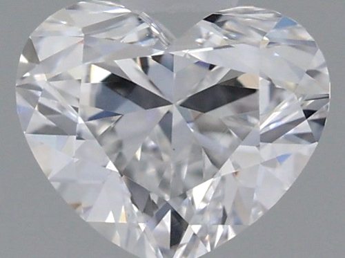 0.51 carat D-VVS2 Natūralus Heart Deimantas (1)