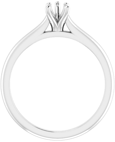 Sužadėtuvių Žiedas „Solitaire“ 417 Baltojo Aukso Pear Shape 6mm x 4mm (2)