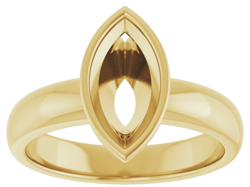Sužadėtuvių Žiedas „Bezel-Set Solitaire“ 14k yellow gold Marquise 11mm x 5.5mm (3)