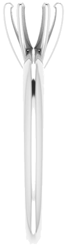 Sužadėtuvių Žiedas „Solitaire“ 585 Baltojo Aukso Round 5mm x 5.3mm (4)