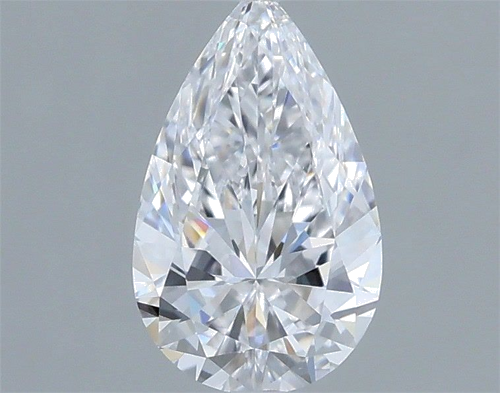 0.5 carat D-VS1 Natūralus Pear Deimantas (1)