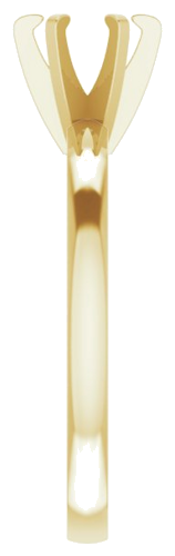 14K Yellow 5.4-5.7 mm Round Solitaire Engagement Ring Mounting (4)