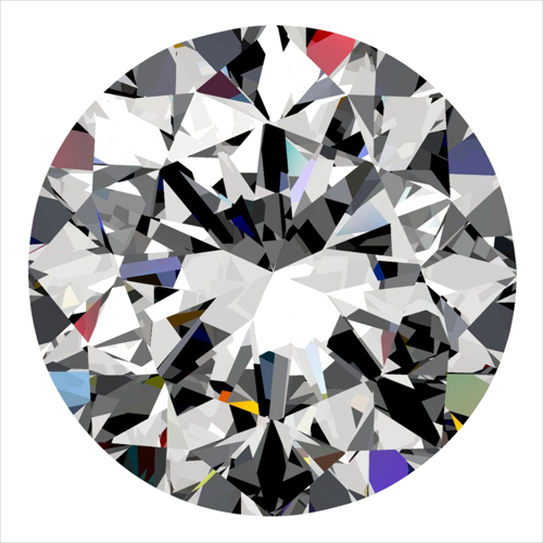 0.3 carat H-VS1 GD cut Natūralus Round Deimantas (1)