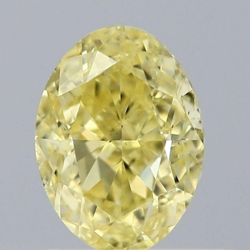 0.5 carat Fancy Intense Yellow-VS2 Natūralus Oval Deimantas (1)