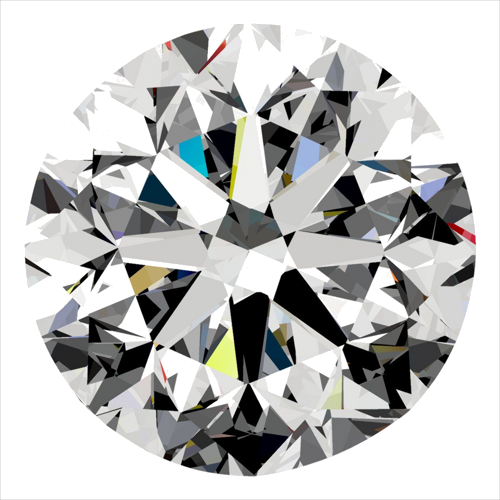 0.3 carat E-VS2 GD cut Natūralus Round Deimantas (1)