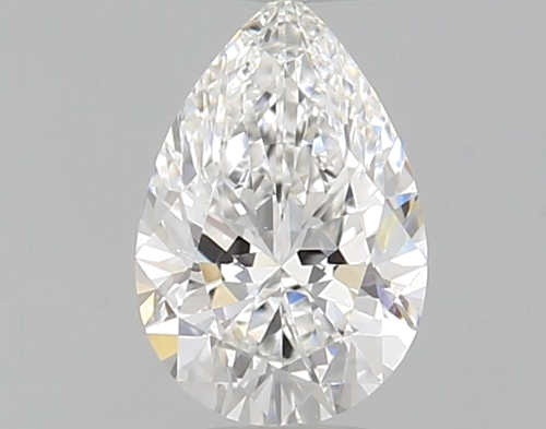 0.33 carat F-VVS1 Natūralus Pear Deimantas (1)