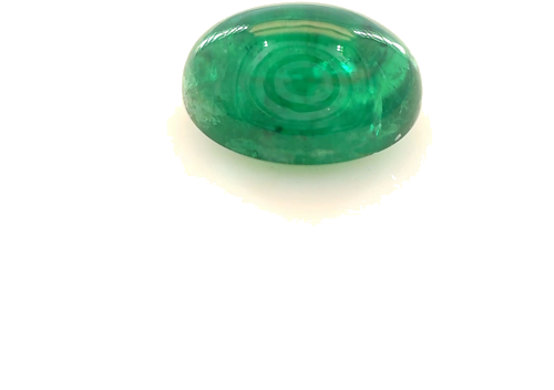 1.53 carat GREEN CABOCHON cut Oval Smaragdas (1)