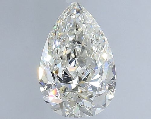 1.5 carat I-SI2 Natūralus Pear Deimantas (1)