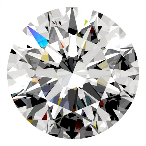 0.3 carat D-VS2 Excellent cut Natūralus Round Deimantas (1)