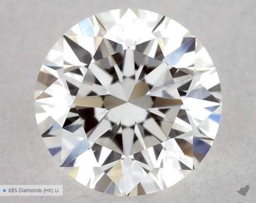 0.52 carat H-VVS2 Excellent cut Natūralus Round Deimantas (1)
