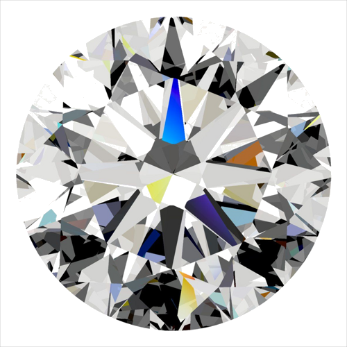 0.4 carat H-SI1 Very Good cut Natūralus Round Deimantas (1)