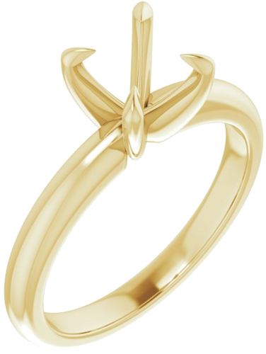 Sužadėtuvių Žiedas „Claw-Prong Solitaire“ 14k yellow gold Round 7mm (1)